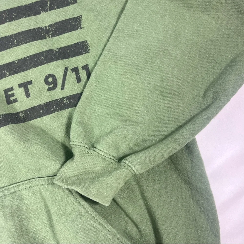 Patriotic Hunter Green 9/11 Hoodie